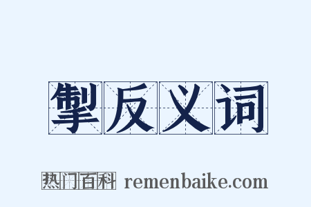 掣反义词是什么意思的图片